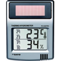 ソーラーデジタル温湿度计 PC-5200TRH