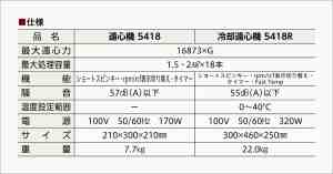 仕様表