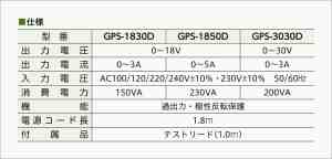 仕様表