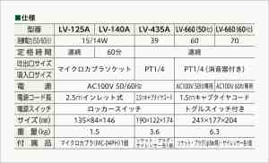 仕様表