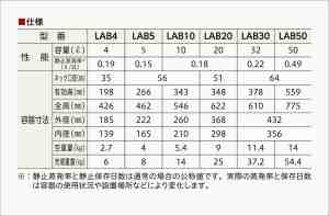 仕様表